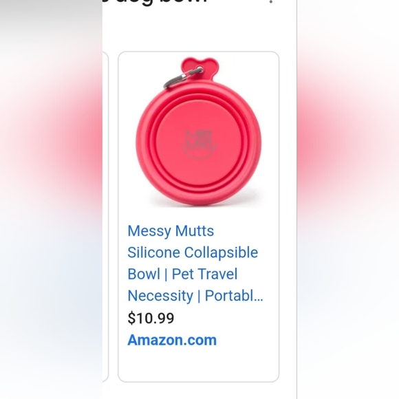 Vibrant Life Dog Collar XL and Messy Mutts Travel Bowl - Picture 6 of 6